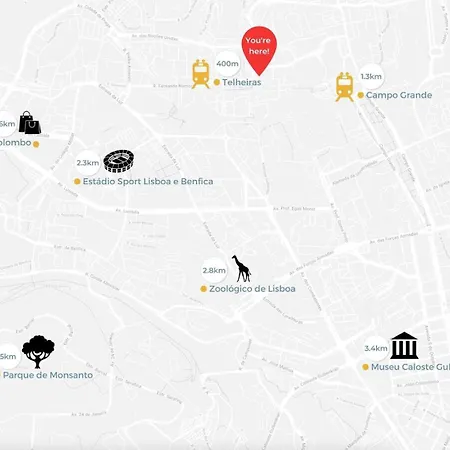 Апартаменти Telheiras Classic Retreat